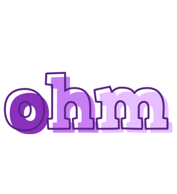 Ohm sensual logo