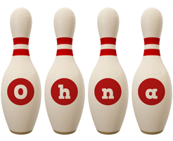 Ohna bowling-pin logo