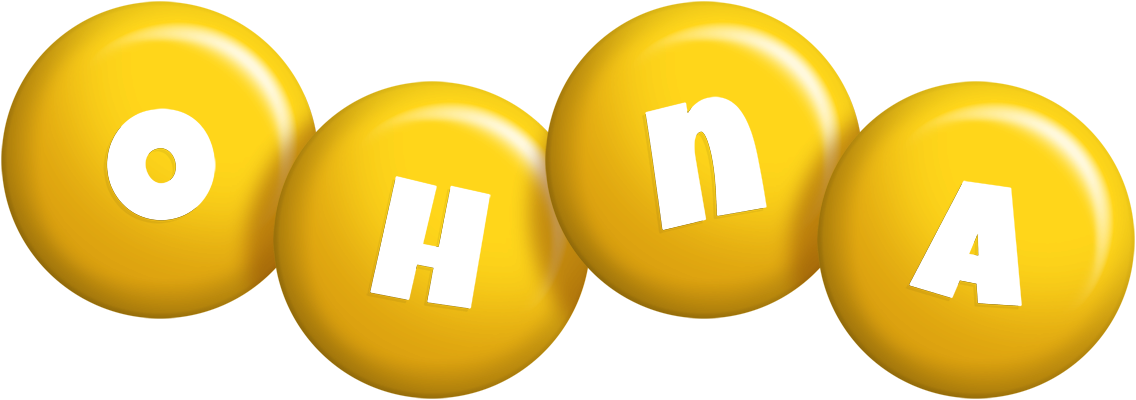 Ohna candy-yellow logo