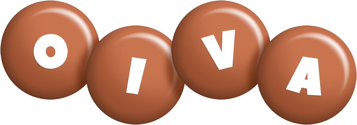 Oiva candy-brown logo