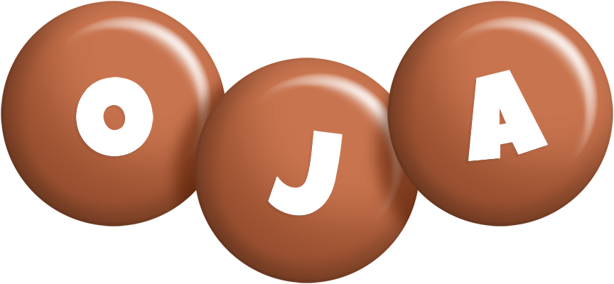 Oja candy-brown logo