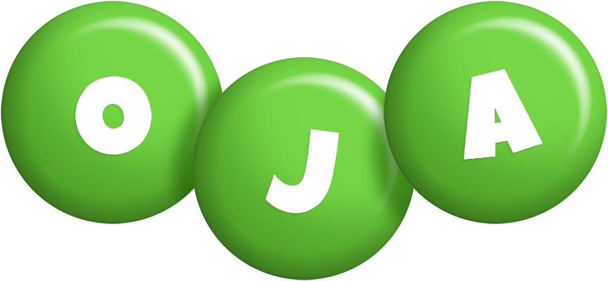 Oja candy-green logo