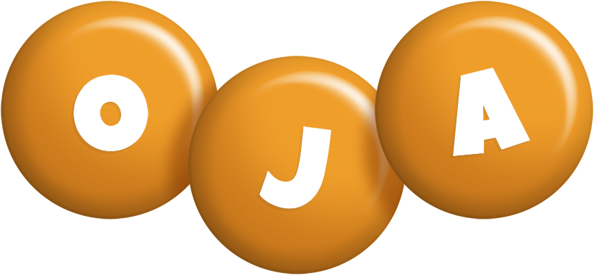 Oja candy-orange logo
