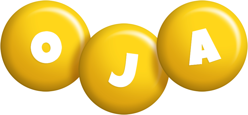 Oja candy-yellow logo