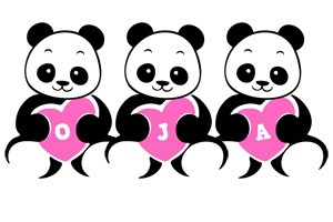 Oja love-panda logo