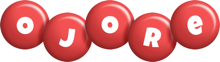 Ojore candy-red logo