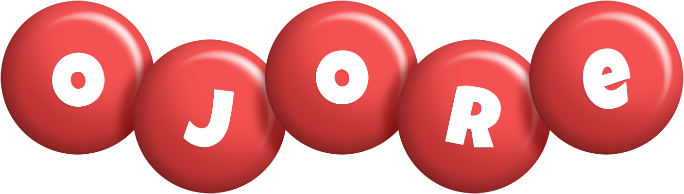 Ojore candy-red logo