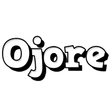 Ojore snowing logo