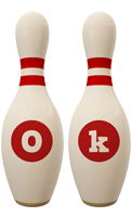 Ok bowling-pin logo