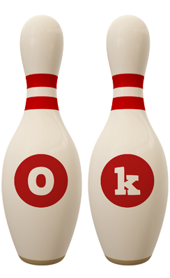Ok bowling-pin logo