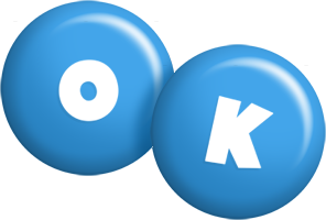 Ok candy-blue logo