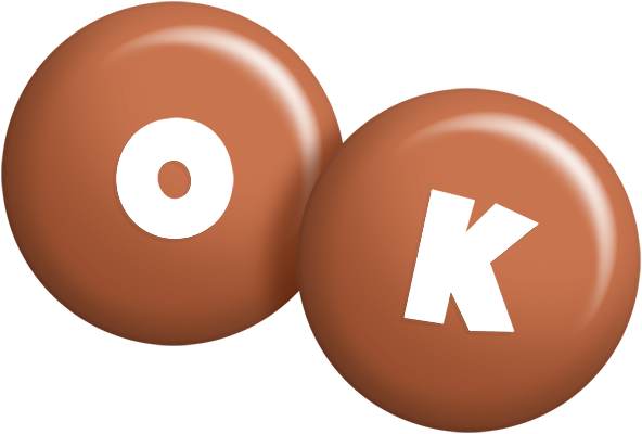Ok candy-brown logo