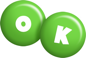 Ok candy-green logo