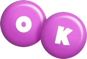 Ok candy-purple logo