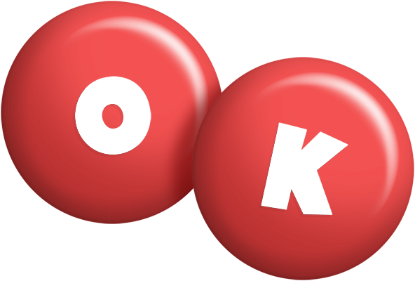 Ok candy-red logo