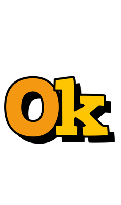 Ok cartoon logo