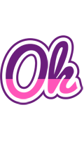 Ok cheerful logo