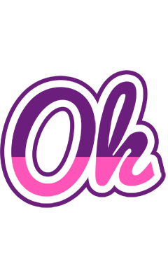 Ok cheerful logo