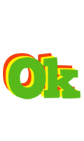 Ok crocodile logo