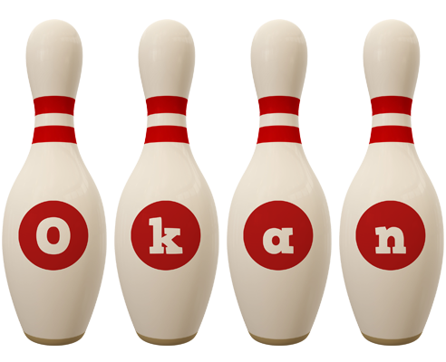 Okan bowling-pin logo