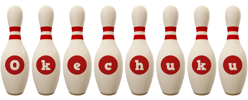 Okechuku bowling-pin logo