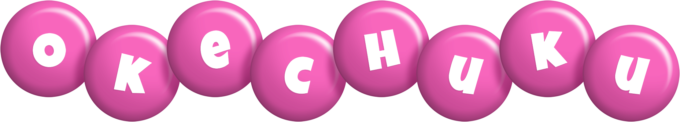 Okechuku candy-pink logo
