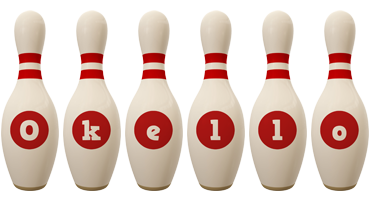 Okello bowling-pin logo