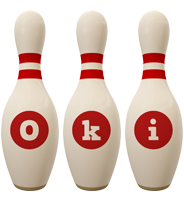 Oki bowling-pin logo