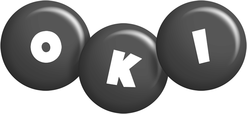 Oki candy-black logo