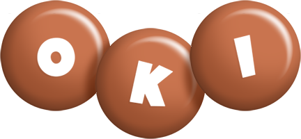 Oki candy-brown logo