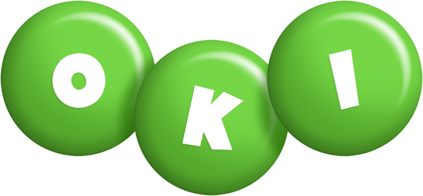 Oki candy-green logo