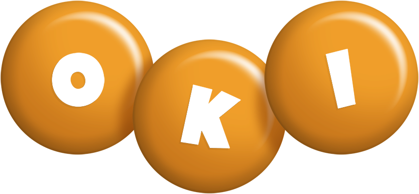 Oki candy-orange logo
