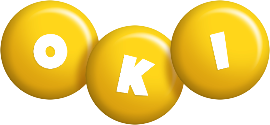 Oki candy-yellow logo