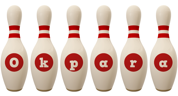 Okpara bowling-pin logo