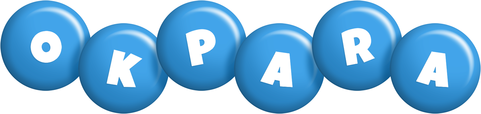 Okpara candy-blue logo