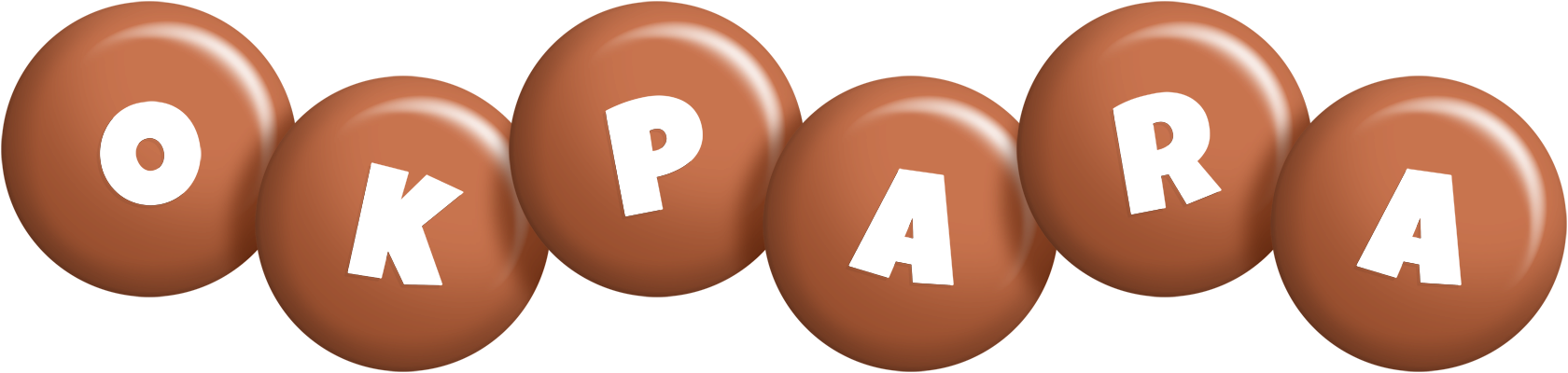 Okpara candy-brown logo