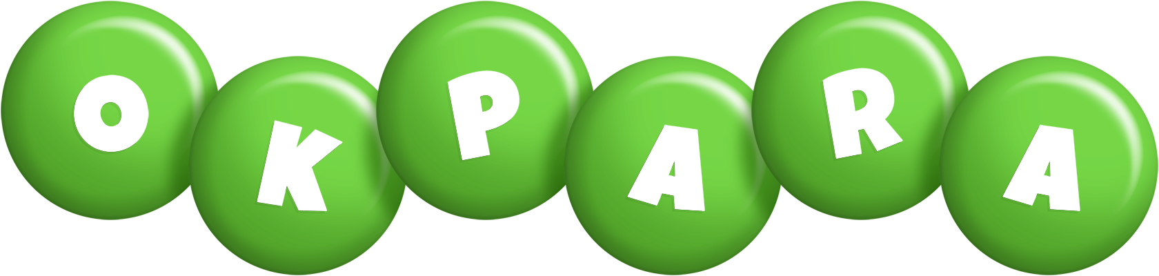 Okpara candy-green logo