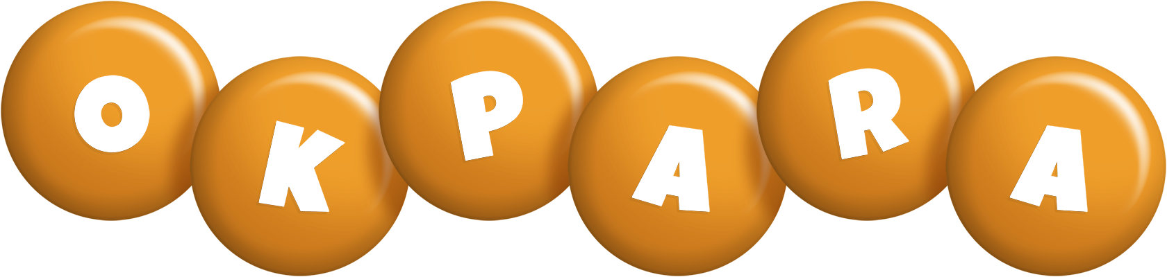 Okpara candy-orange logo