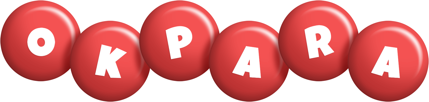 Okpara candy-red logo