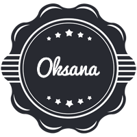 Oksana badge logo