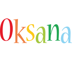 Oksana birthday logo