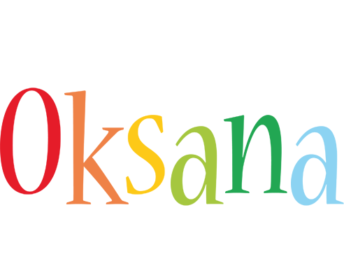 Oksana birthday logo
