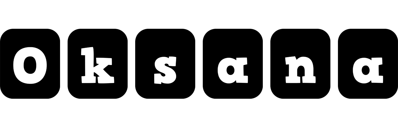 Oksana box logo