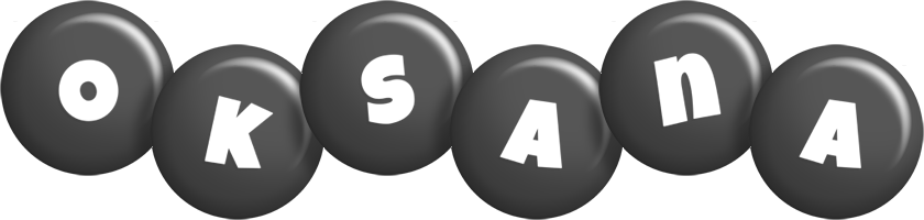 Oksana candy-black logo