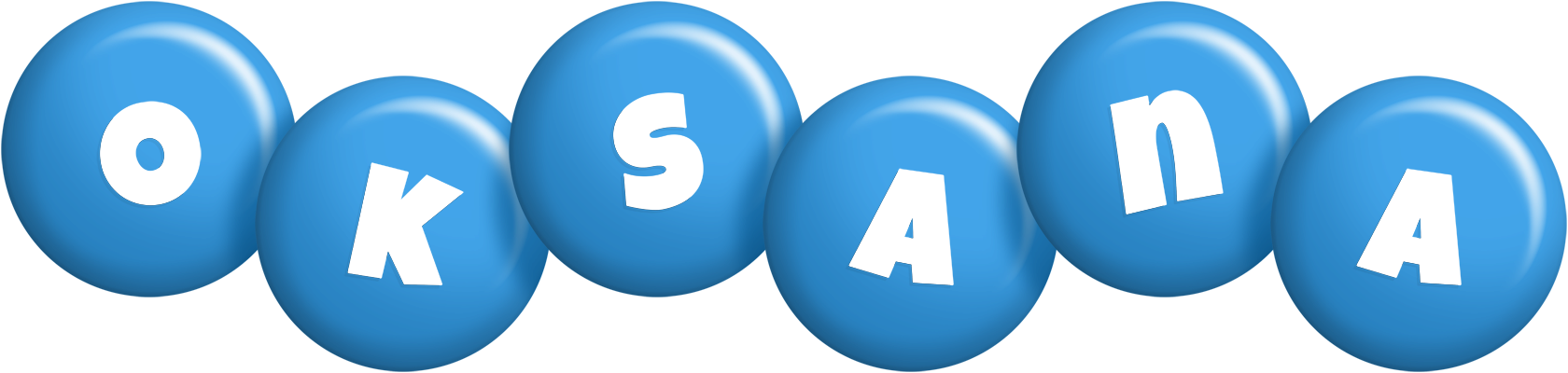 Oksana candy-blue logo