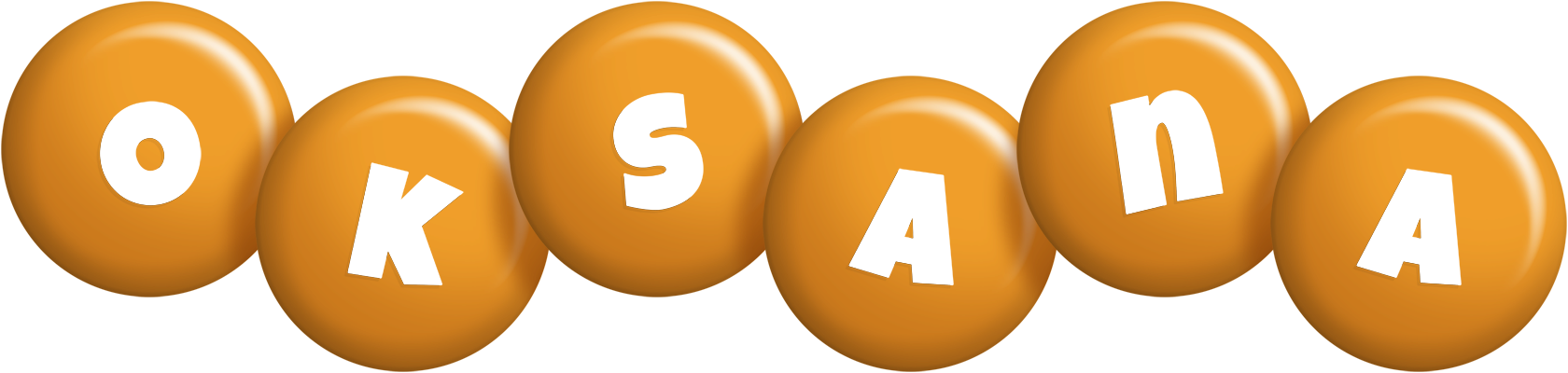 Oksana candy-orange logo