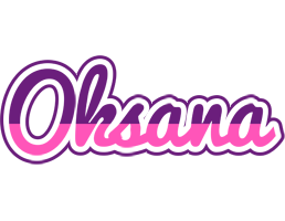 Oksana cheerful logo