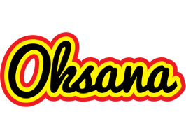 Oksana flaming logo
