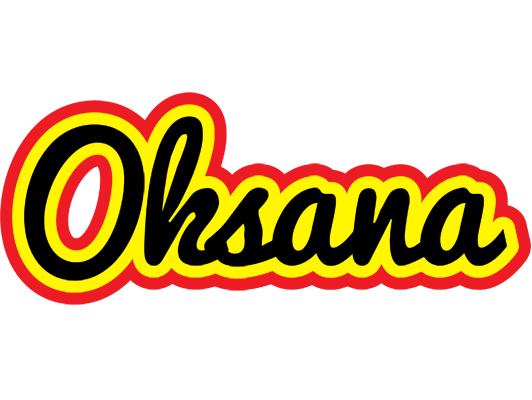 Oksana flaming logo