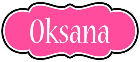 Oksana invitation logo